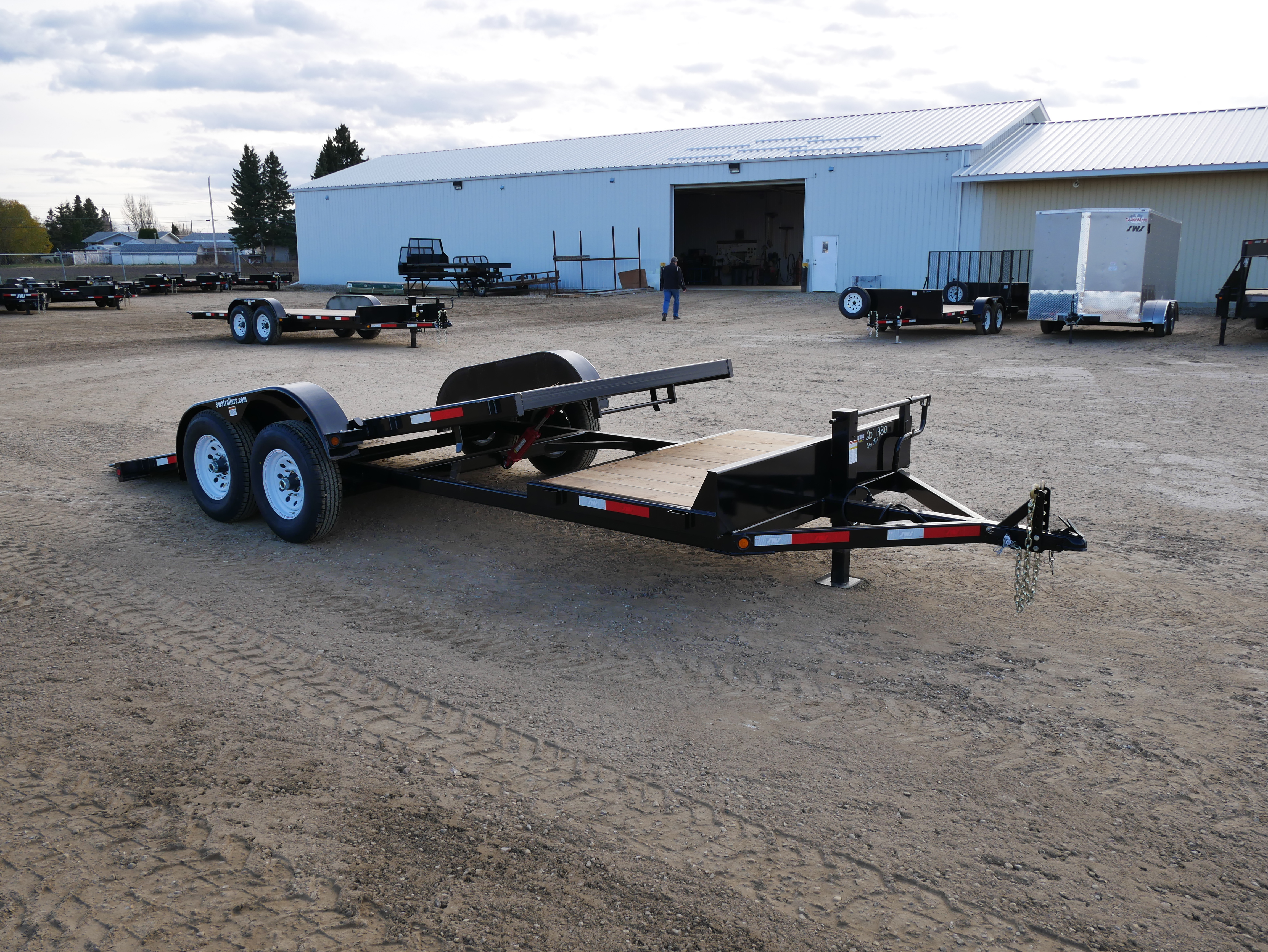 2020 20′ (2)7K 3/4 TILT EQUIPMENT CONSTRUCTION TRAILER – SWS Trailers