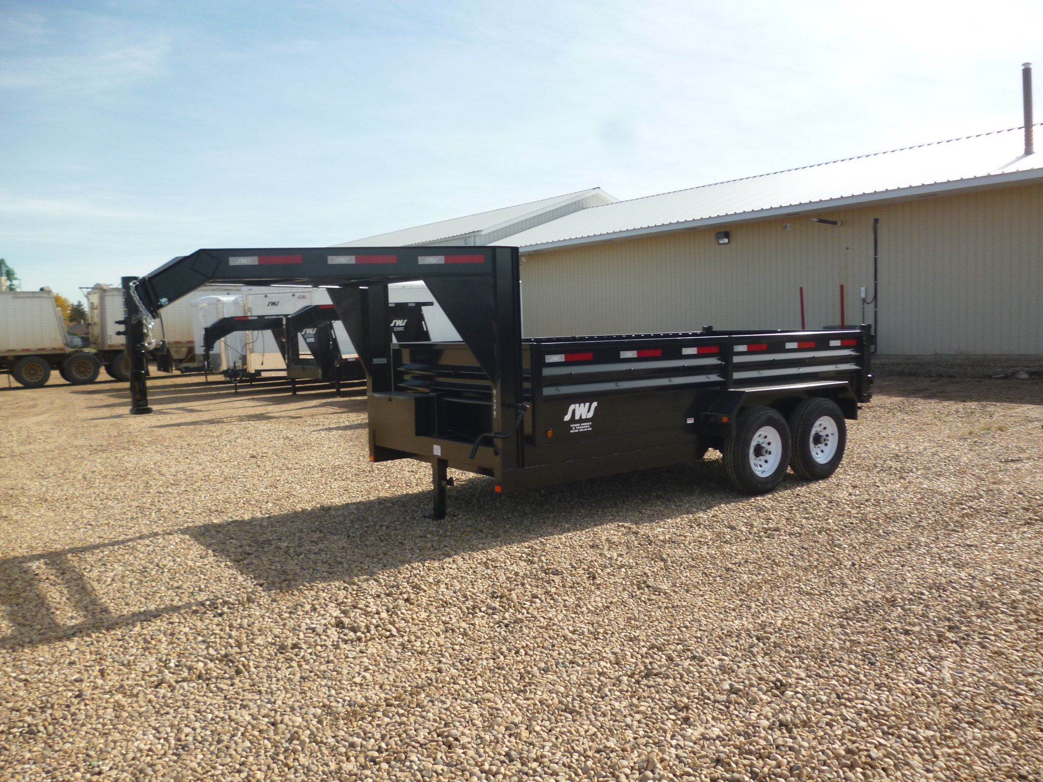 2020 7’X14′ (2)7K GOOSENECK HEAVY DUTY ELECTRIC/HYDRAULIC DUMP TRAILER