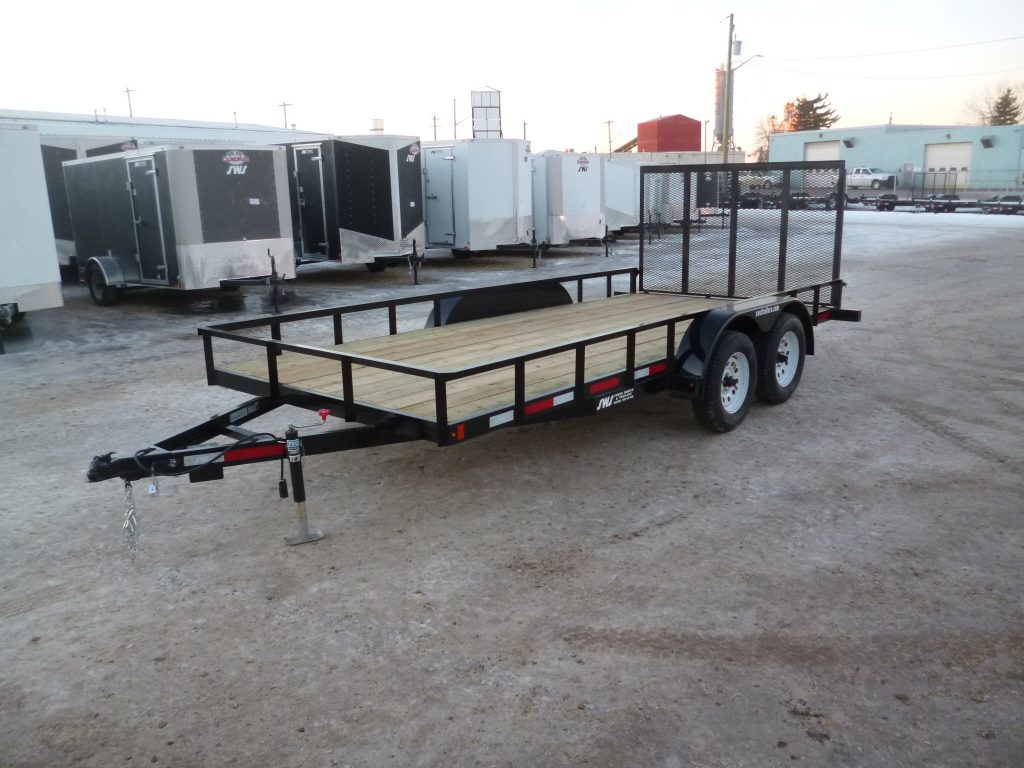 2025 16′ (2)3.5K CAR HAULER UTILITY TRAILER MESH RAMP W/ SIDE RAILS