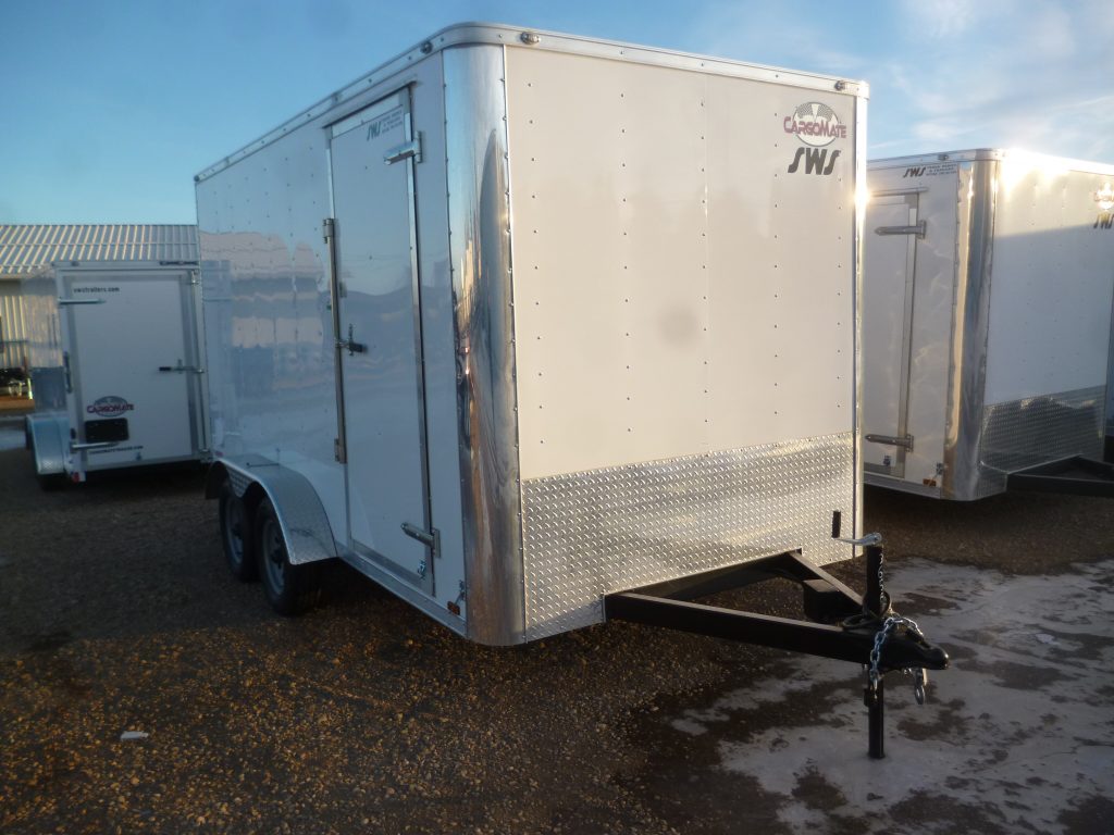 7 x 14′ Cargo Trailer w/ Ramp Door, Flat Front – SWS Trailers